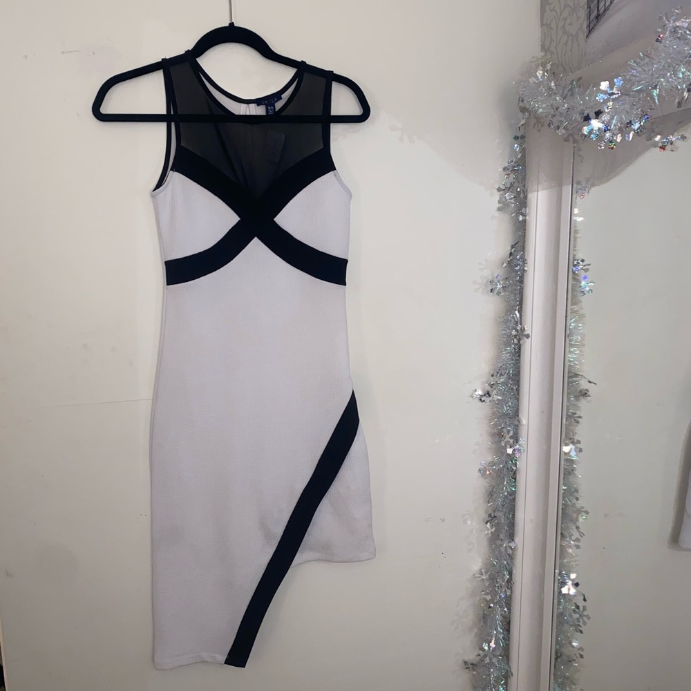 Brand New Black & White Dress